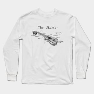 The Ukulele (black design) Long Sleeve T-Shirt